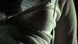 European Babe Rips Clothes During Striptease