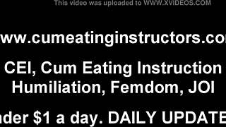 Follow femdom facial instructions