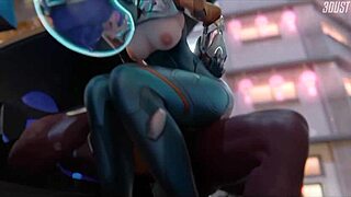 Animación 3D de Personajes de Overwatch en Acción