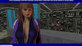 virtual sci-fi girls get fucked in the armory, ending with cumshots on shaved pussies