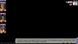 babysitter's new office routine in hentai?