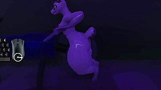 Churn Vector Gameplay Teases with Furry 3D Masturbation Scenes