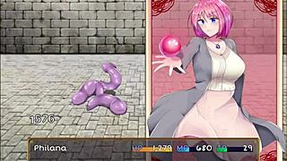 Philana enters witch's castle, encounters suspicious men