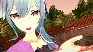 Eula Dominates by the Pool in Genshin Impact Part 1