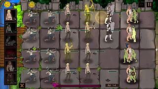 hey, monster girl played hard in anime hentai scene