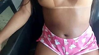 milf drinks cum in pajamas for christmas gift