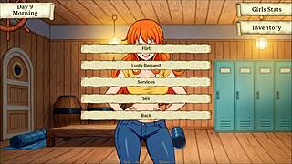Lusty Buccaneers Parody Hentai Game Ep 2 Shows Nami Stripping for Gold in Sexy 3D Outfit