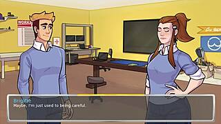 3D animated hentai featuring rope and foot play
