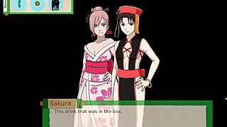 Busty ninja trio gets slammed hard in Jikage Rising Arc 2