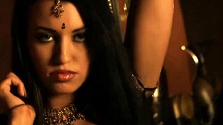 Sultry Indian strip tease show