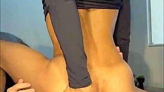 Hard Bareback Interracial Cock Action with Intense Riding