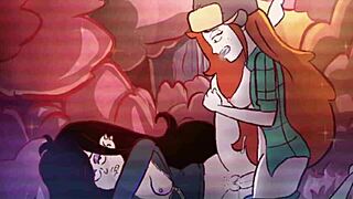 Animated hentai featuring a futa Wendy from Gravity Falls