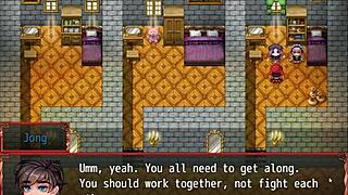 Harem in another world hentai ep 19, ghost and maid compete in double blowjob! 👻