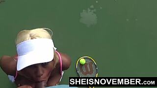 hey, have you seen msnovember's cute ebony face painted by a huge cock? massive facial on her big natural tits!