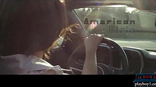 American Lesbians Finger Pussy on Corvette Hood