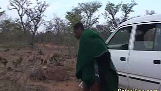 Wild African safari sex orgy with deepthroat and big cocks, insane! 🦁🔥