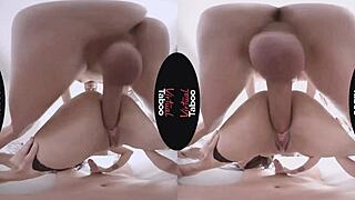 Check out this brunette anal slut in taboo action