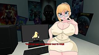 Blonde bitch screams loud with monster cock in wild hentai