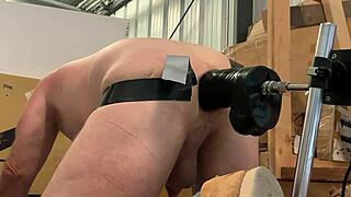 Sweat and Tape Fuel This Raw Crossdressing Anal Action With Fierce Intensity