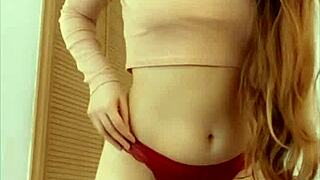 Sexy European Amateur Masturbates in Lingerie, Showing Big Ass and Natural Tits in March 2020