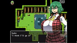 Yuka's Wild Threesome with Hotspring Goblins in Hentai Game