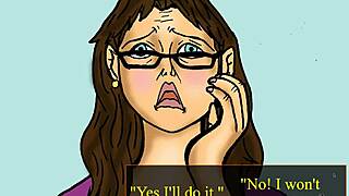 Big Butt White Professor Fucked by Pimp in Gameplay Bad Ending