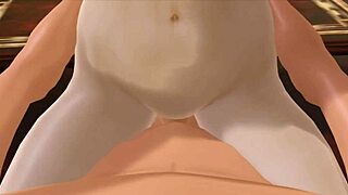 Waifu sex simulator features Mercy with blonde tits and big ass