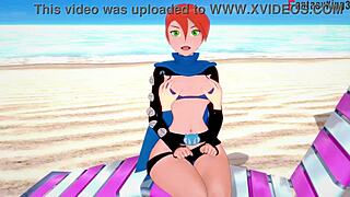 Hot Yae Miko Bikini Beach Bang!