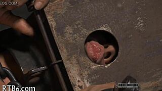 Lusty angel receives naughty facial punishment