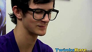 Young gay chess player Jasper Robinson gets a hardcore blowjob and bareback sex from a hot twink