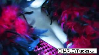 i watch charley chase in sexy lingerie and stockings masturbating