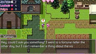 noelle shows off her big tits in the game