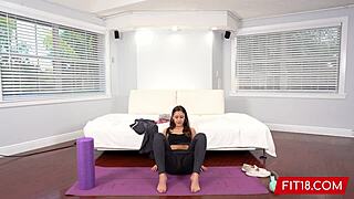 catalina ossa in pov casting as skinny latina teen amateur