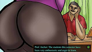 Big Butt White Professor Fucked by Pimp in Gameplay Bad Ending