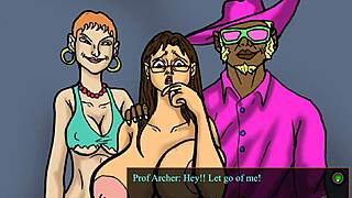 Big Butt White Professor Fucked by Pimp in Gameplay Bad Ending