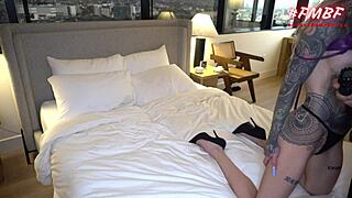 BTS action—fuck my boyfriend hard with Sasha Beart now!