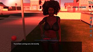 Alex feels intense pleasure fingering Latisha's ass in this 3D game