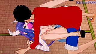 ulti, ms valentine, and luffy go wild in one piece hentai