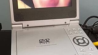 my epic jerk off session with big cock cumshot to vhs porn