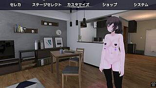 You see anime girl Sereka-san exposing in naked coat without being noticed on 2024-06-07, masturbating publicly in game?
