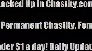 your dick is owned in chastity!