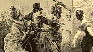 Vintage Erotic Cartoon Art from Antique Retro Era