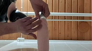 Latexi69 Rides Big Dildo in Sexy Latex Costume