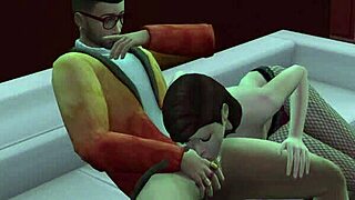 The Sims 4 - Nash Madsen in strip club sex scene