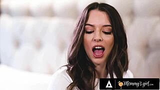 Hot MILF Rachael Cavalli Caught Stepdaughter Lily Larimar Masturbating