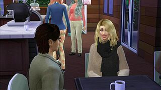 Coffee Break Turns Wild as Guy Nails Girl in Bathroom