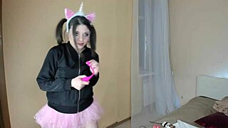 Unicorn Girl Throws Wild Anal Masturbation Party with Toys!
