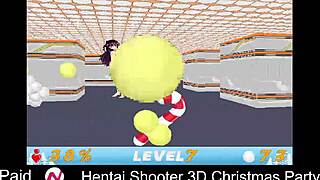 Hentai shooter game at 3d christmas party