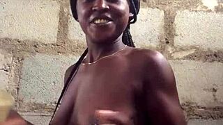 crazybitch starts teasing with clothes ripping off, spanking her lesbian partner till naked