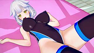 Hey, wanna dive into this wild pool hentai game?